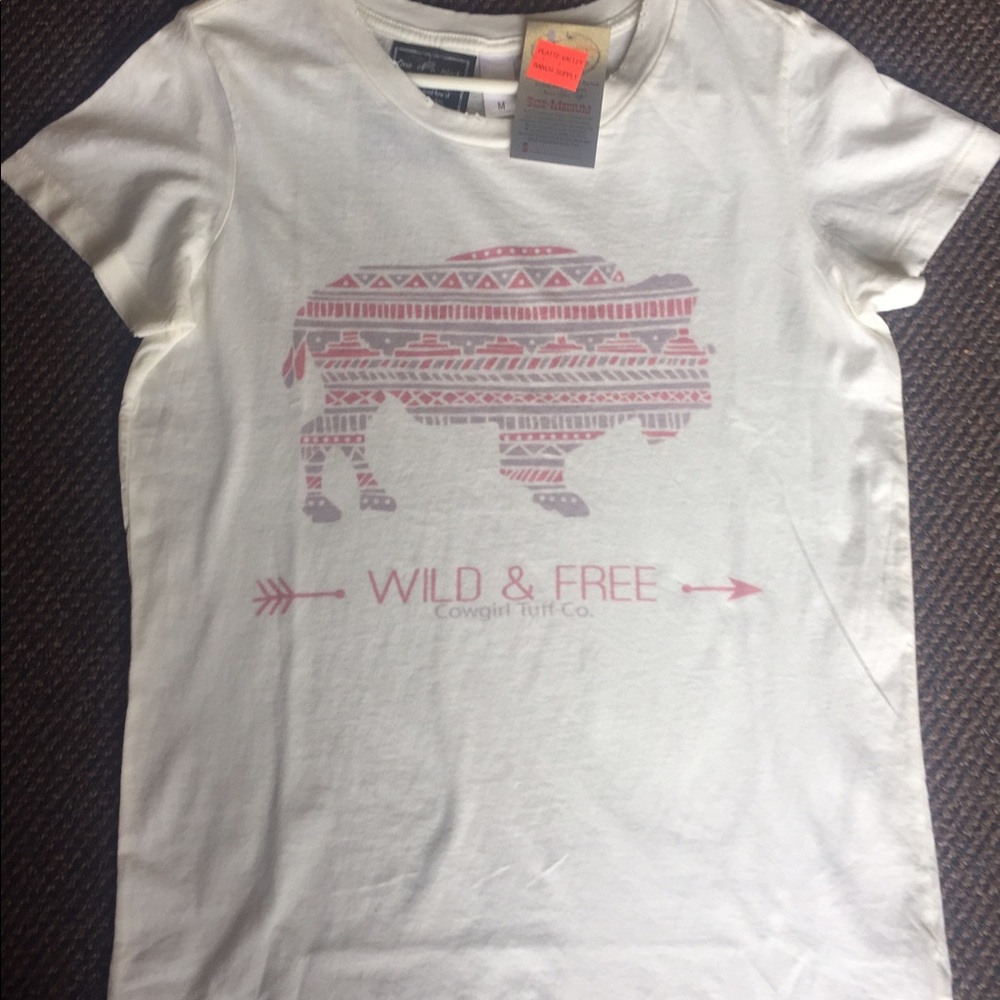 Cowgirl Tuff Buffalo Tee