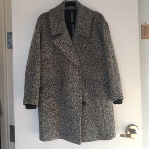 Marled grey Topshop coat