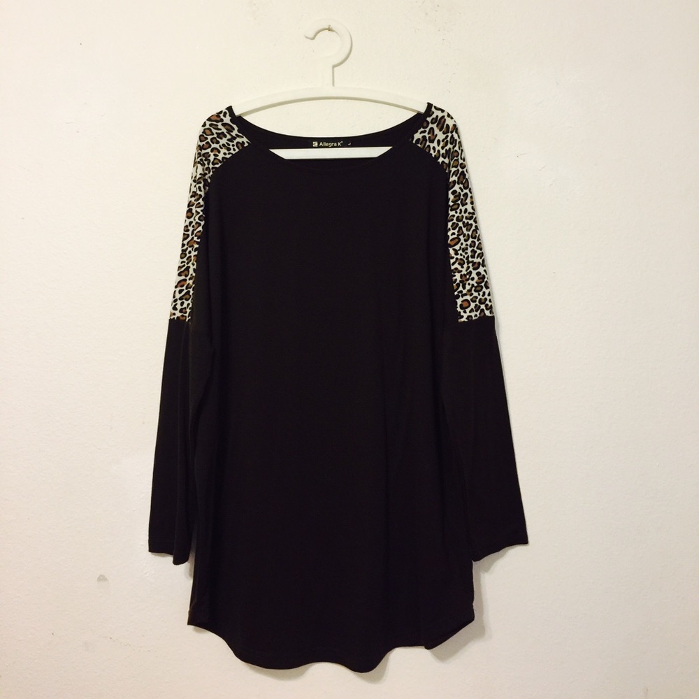 Allegra K Leopard Dolman