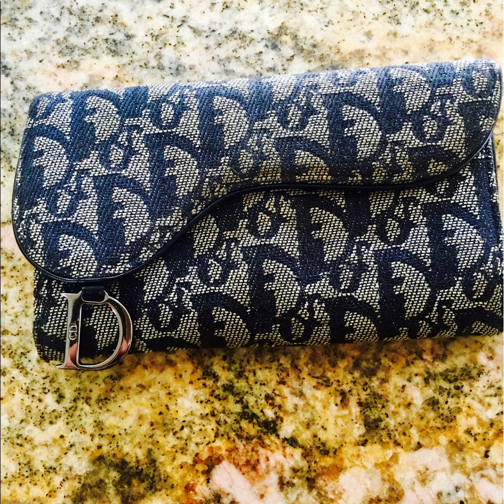 Vintage Christian Dior Saddle Wallet