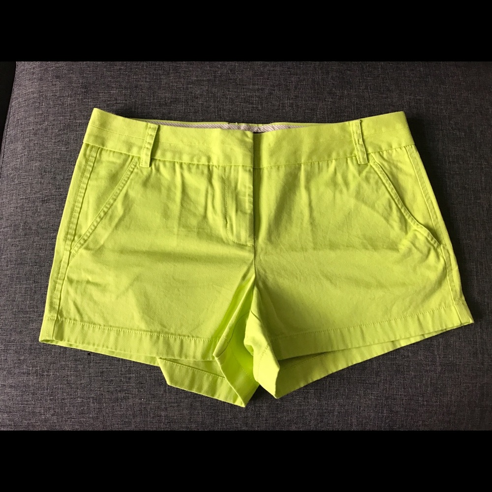 J. Crew Chino Shorts - Neon