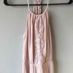 Rose/blush maxi dress