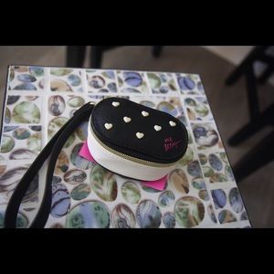 NWT Betsy Johnson Faux Leather Pill Box