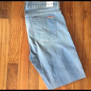 Hudson "peddle pusher" jeans.