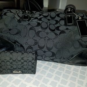 Coach purse and wallet