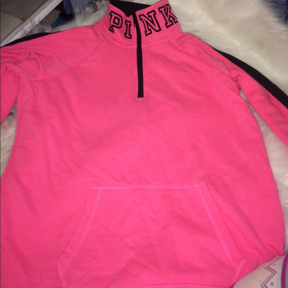 pink victoria secret sweatshirt