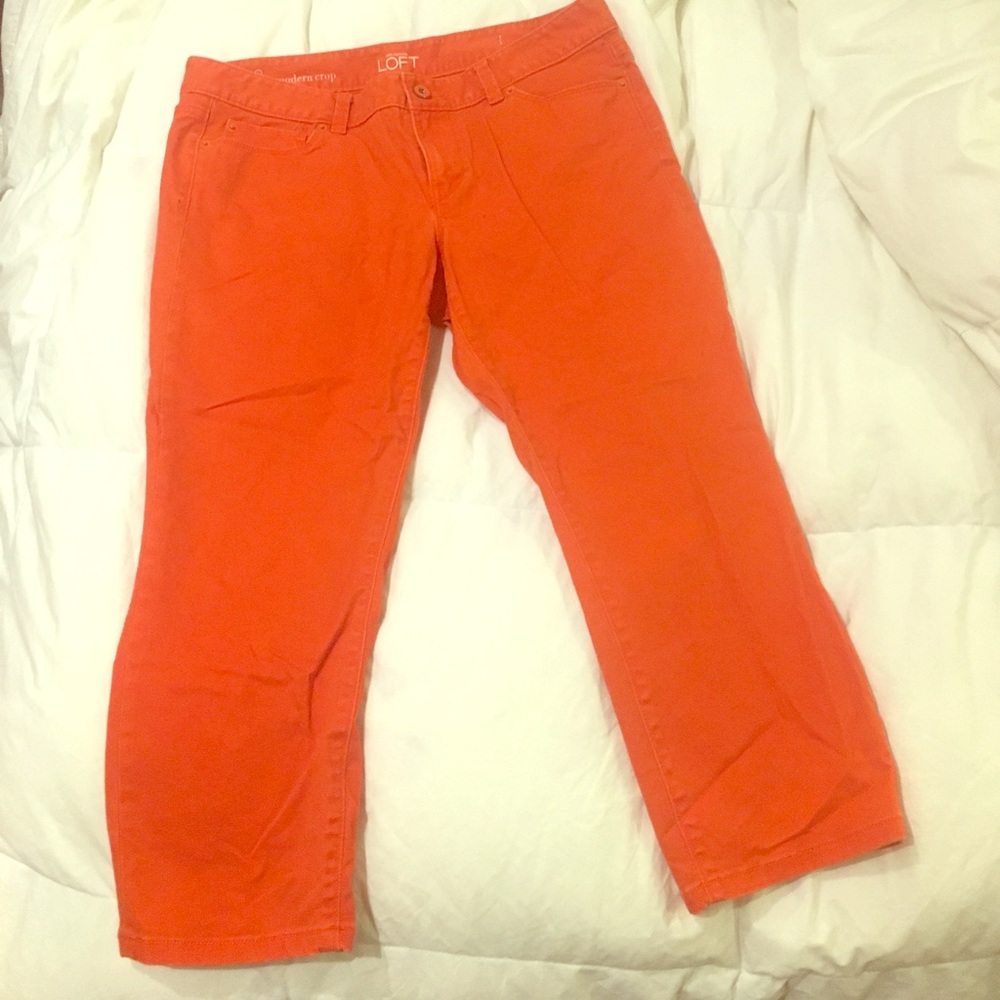 Size 8 petite modern crop pants, Ann Taylor LOFT