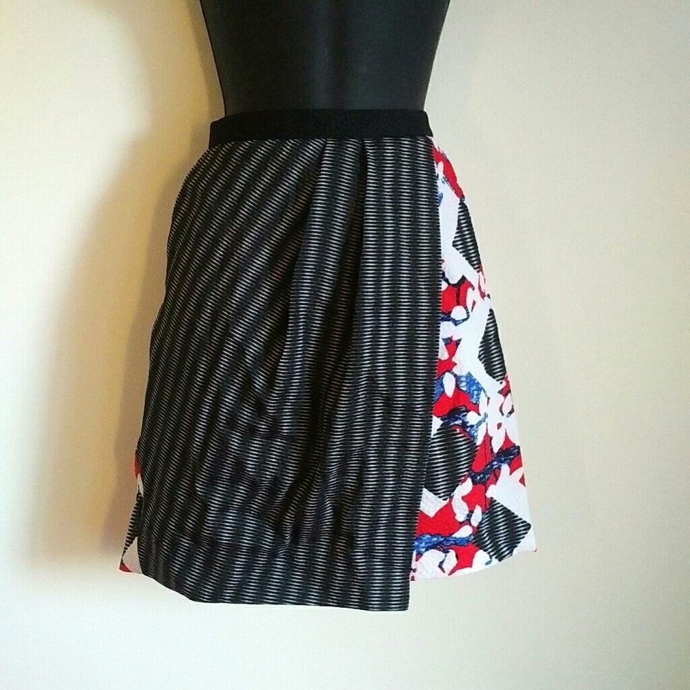 Peter Pilotto Red Floral Skirt