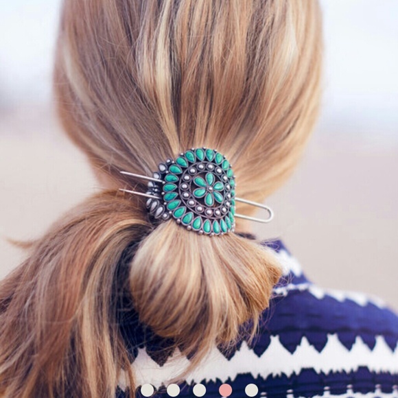 New Turquoise Ponytail Holder by Chloe&Isabel main image 4