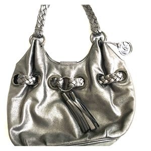 Authentic Michael Kors gunmetal tote