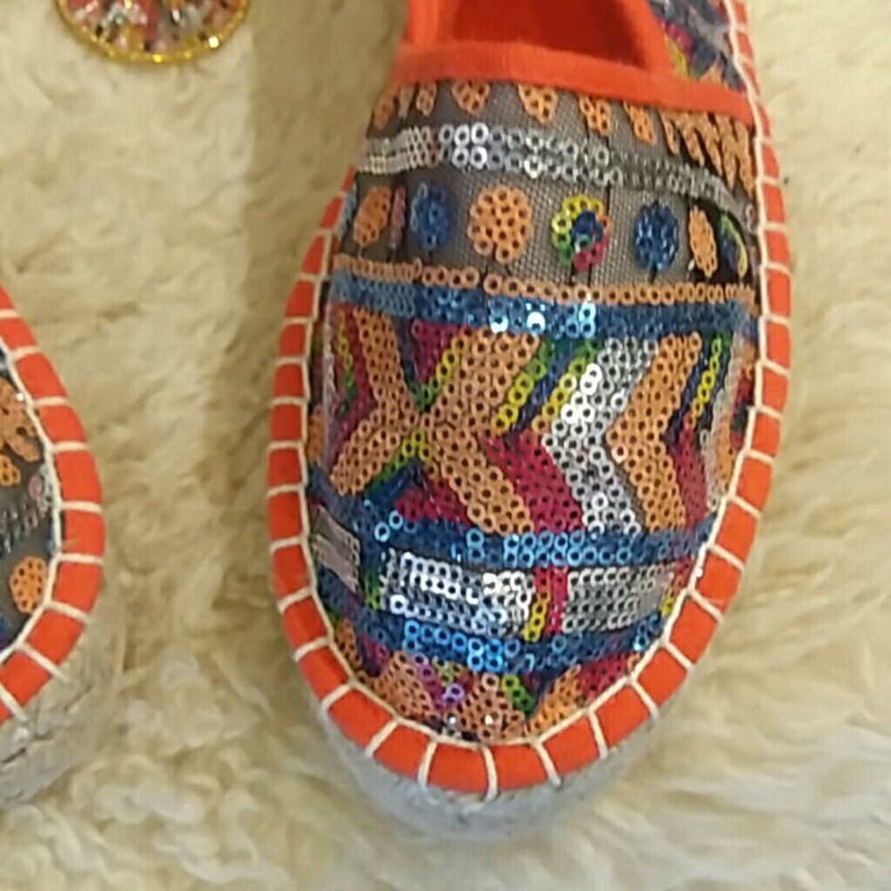 Boho Sequine Flats - Picture 2 of 3