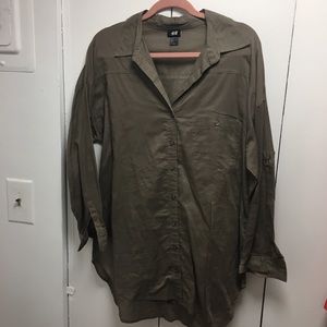 H&M Oversized Button Down Shirt/Tunic