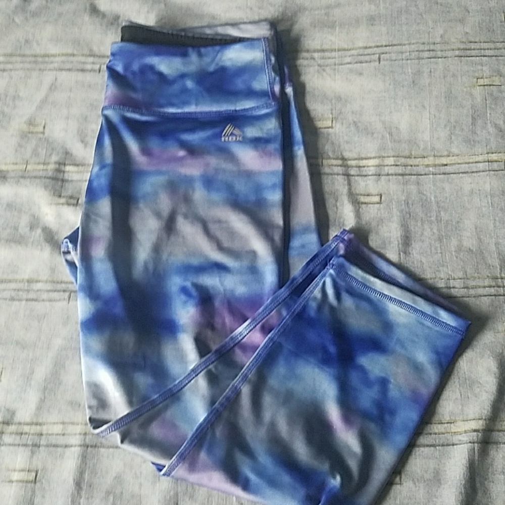 Tie dye athletic cropped leggings