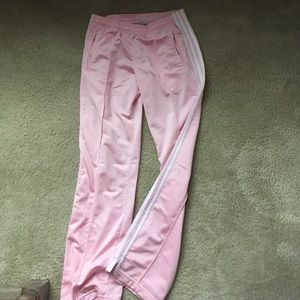 baby pink adidas track pants