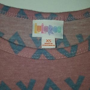Lularoe Xs Carly like new!!