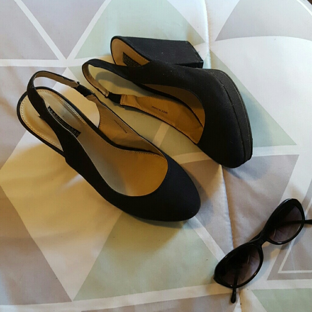 Super cute chunky slingbacks