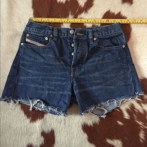Diesel button fly 100% cotton shorts