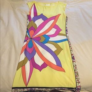 Brightly colored dress