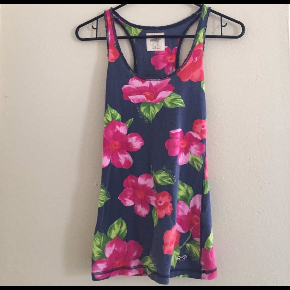 Floral hollister tank