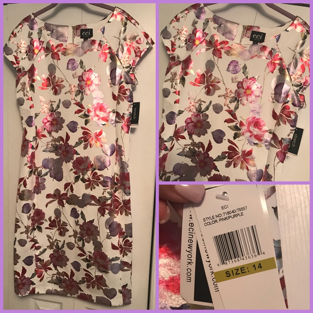 ECI Scuba Sheath Dress-NWT!! Gorgeous!