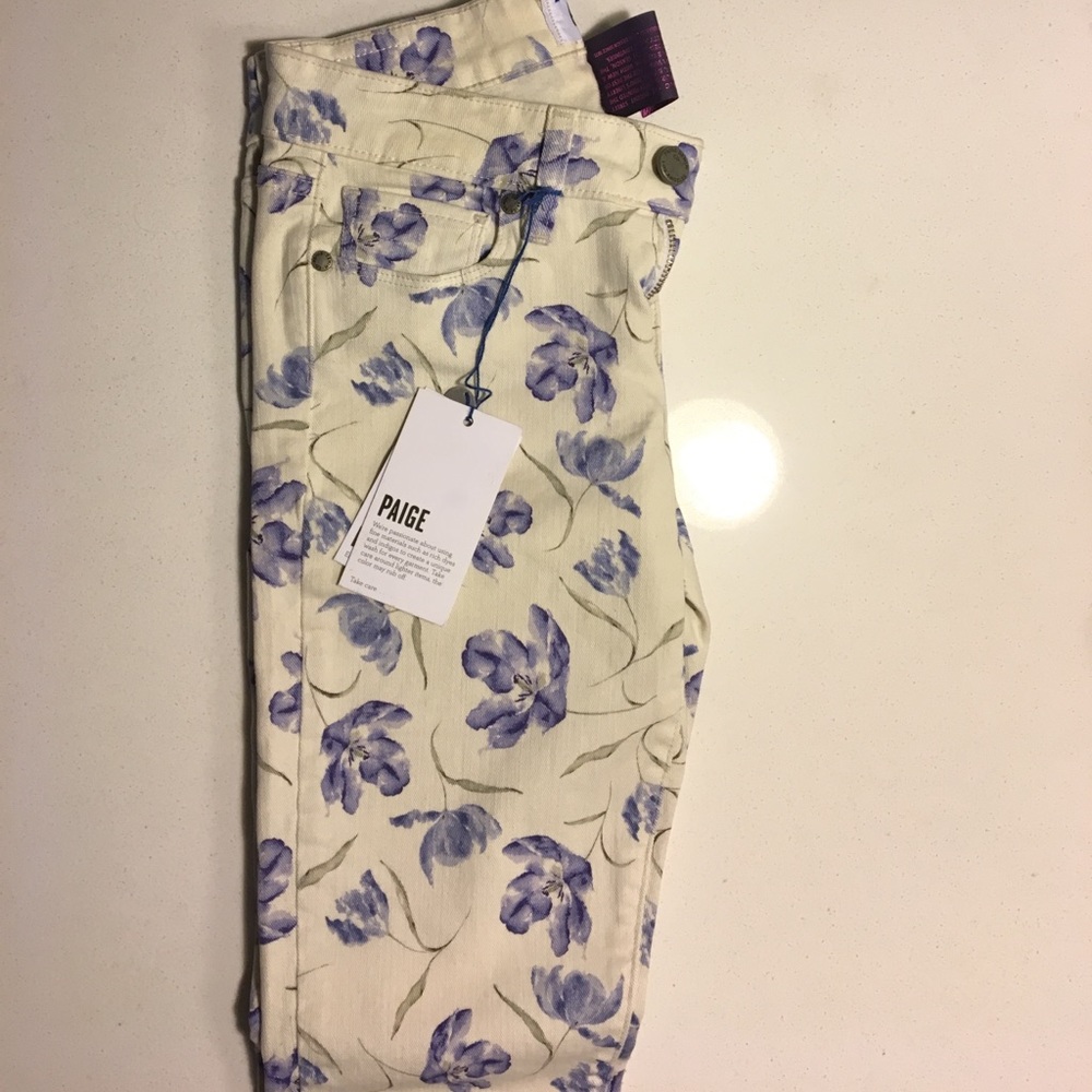 Paige jeans floral pants