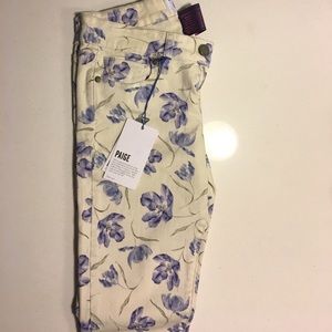 Paige jeans floral pants