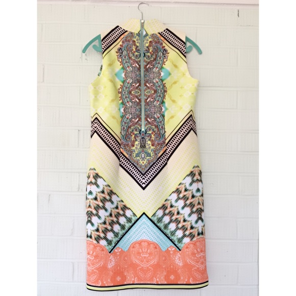 NWT Spring / Summer Bright Colors Sheath Dress - Picture 3 of 4