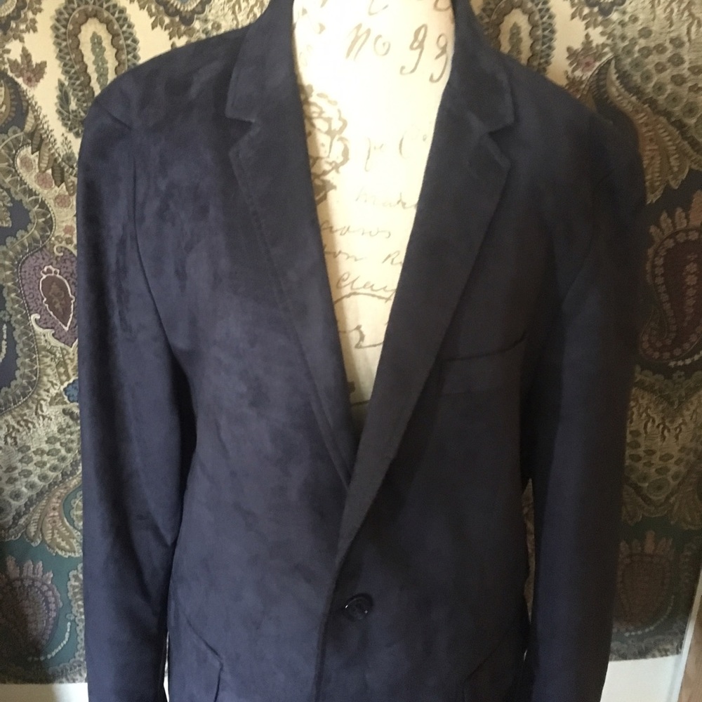 🚨Classic-fit microsuede sports coat in Navy 🔥