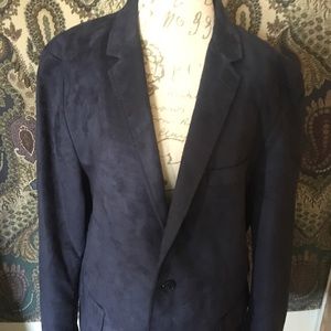 🚨Classic-fit microsuede sports coat in Navy 🔥