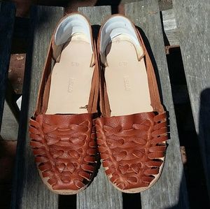 Nisolo Ecuador Huarache Sandals in Burnt Sienna