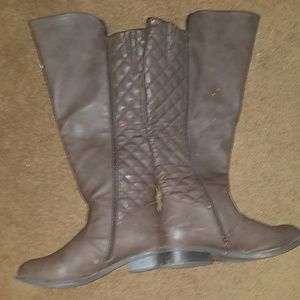 Torrid brown quilted boots