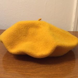 Vintage Yellow Beret