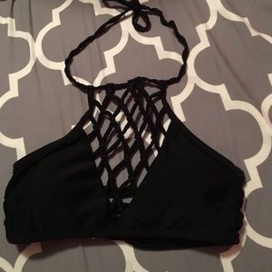 black bikini top