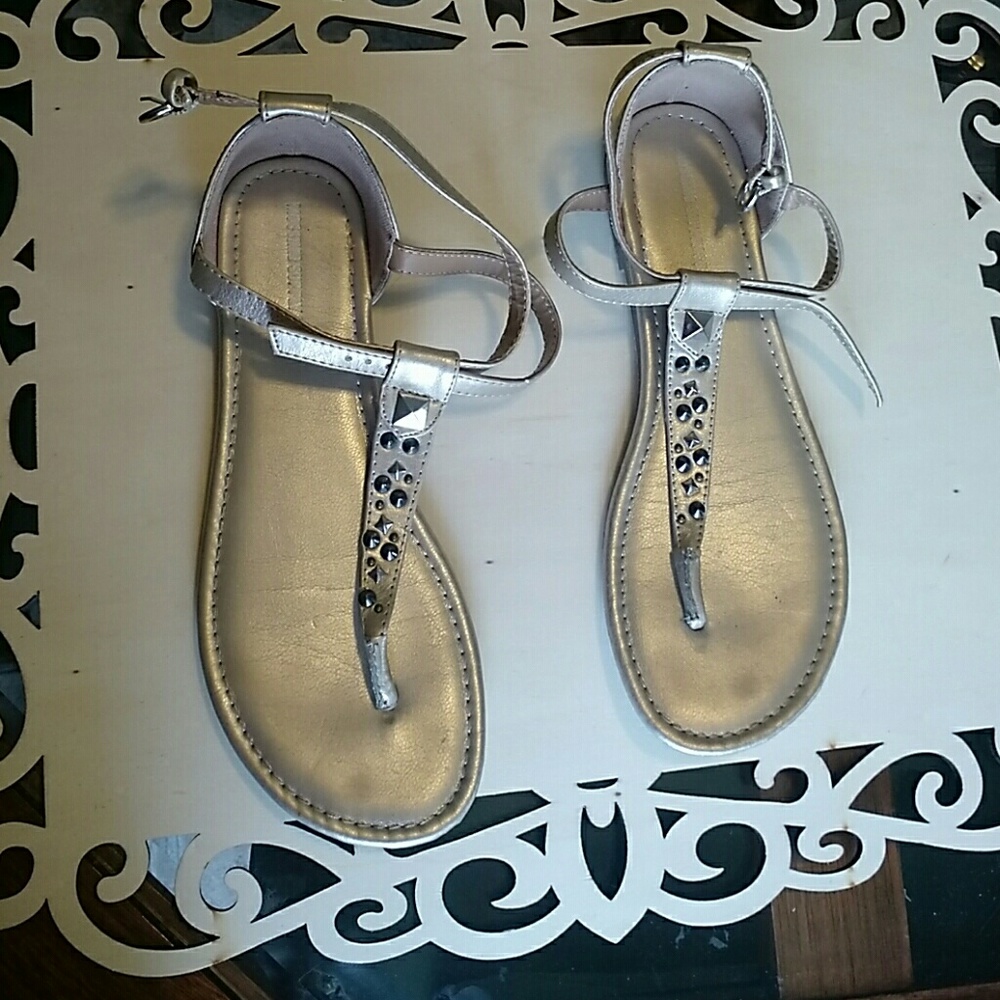 Taupe/Goldish Sandals