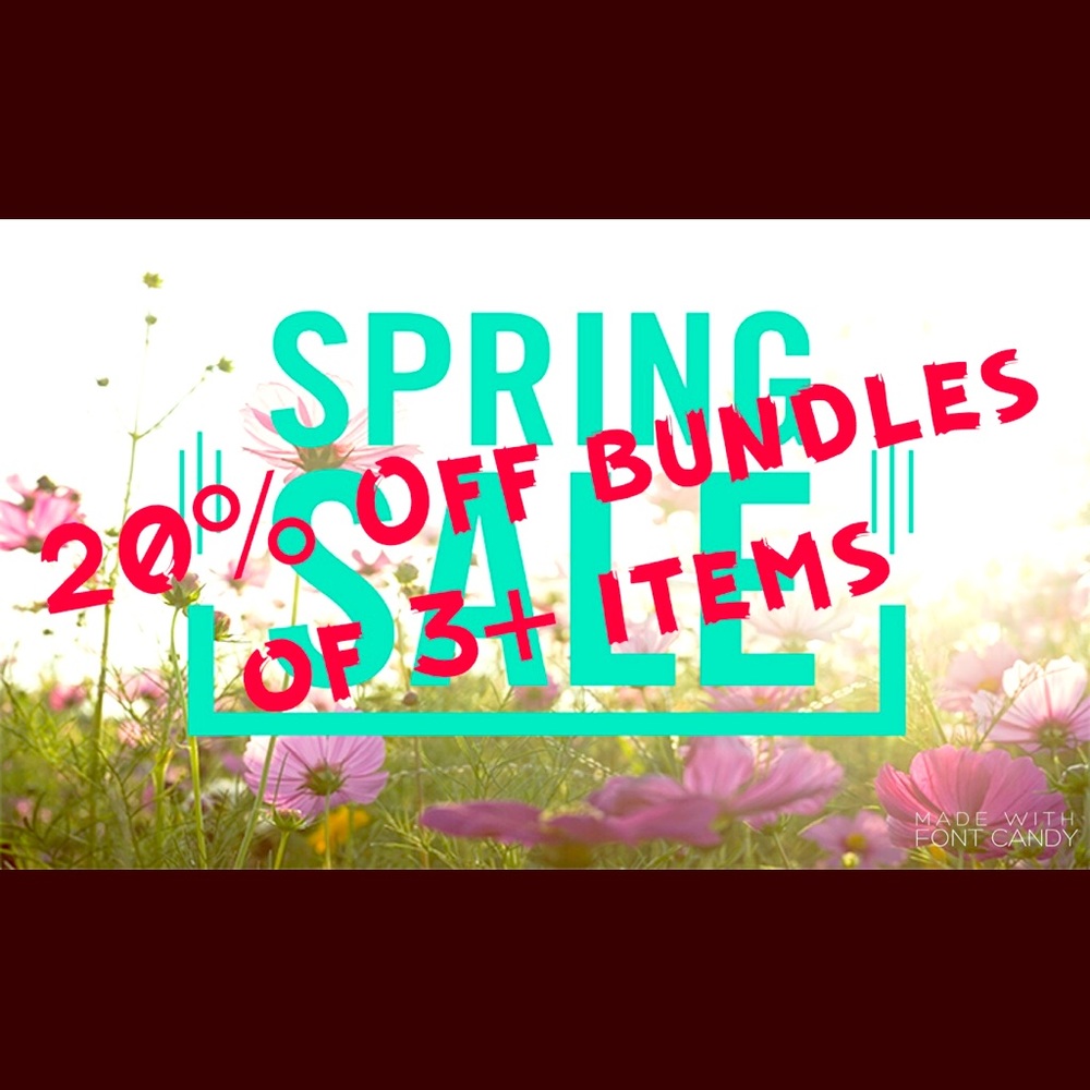 20% OFF bundles 3+ items
