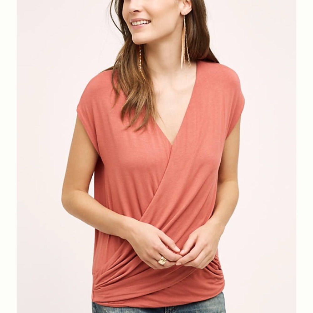 SOLD SOLD Anthropologie Wrap Top XS - Picture 1 of 3