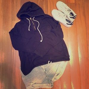 J. Crew | Hooded Quarter Zip Sweatshirt | Size M