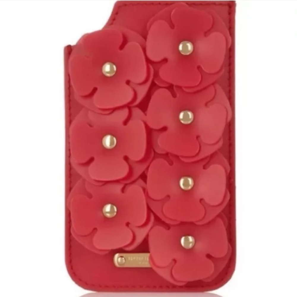 BURBERRY iPhone 5 5s Red Silicone Bloom Gel Sleeve - Picture 2 of 6