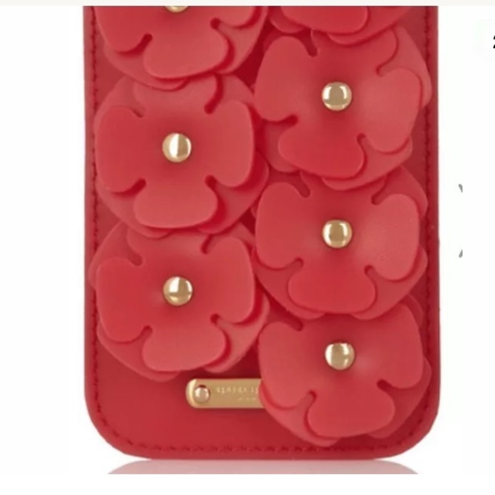 BURBERRY iPhone 5 5s Red Silicone Bloom Gel Sleeve - Picture 3 of 6