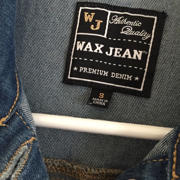 Jean semi cropped jacket - Picture 2 of 3