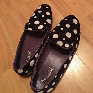 PURPLE POLKA DOT FUNKY LOAFERS