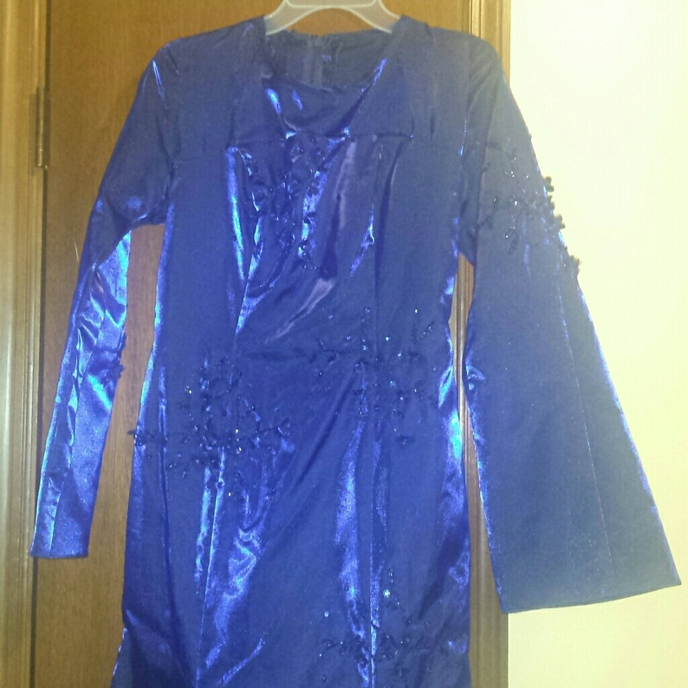 Beautiful blue mermaid gown