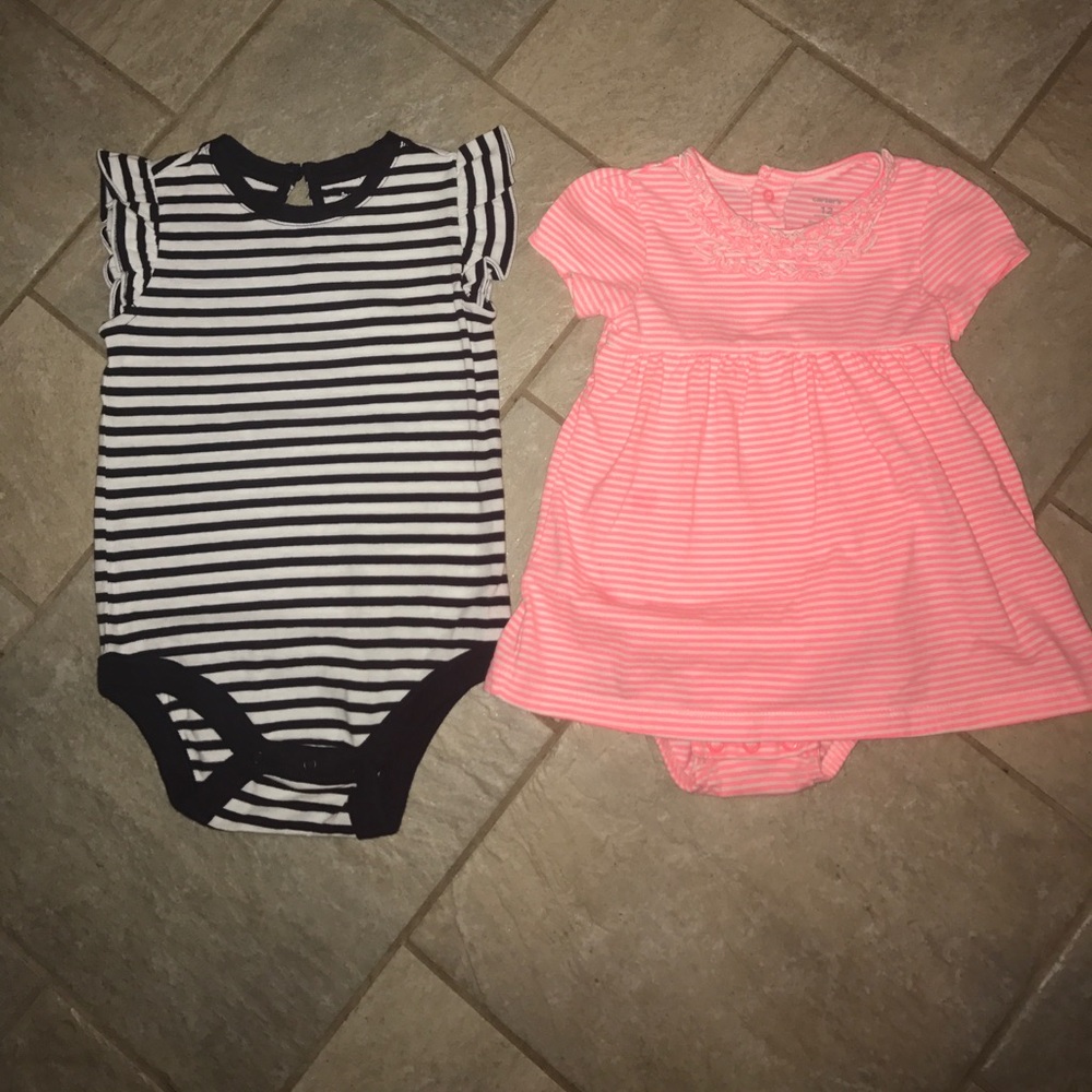 Duo of baby girl onesies