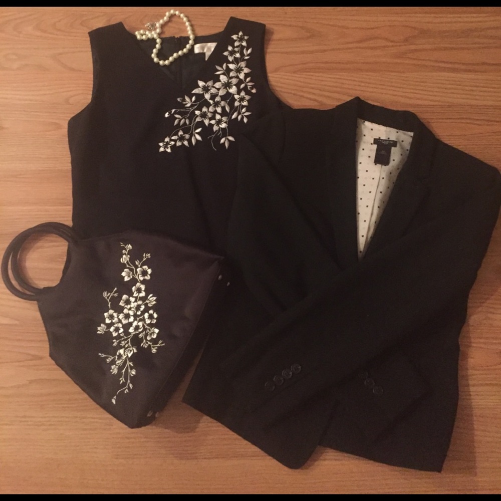 Suit top and matching purse