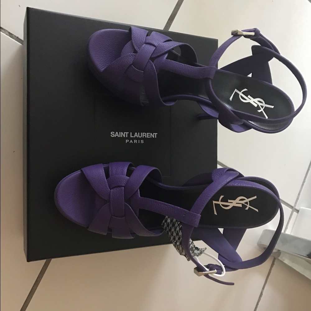 SOLD YSL sandals 39 purple new