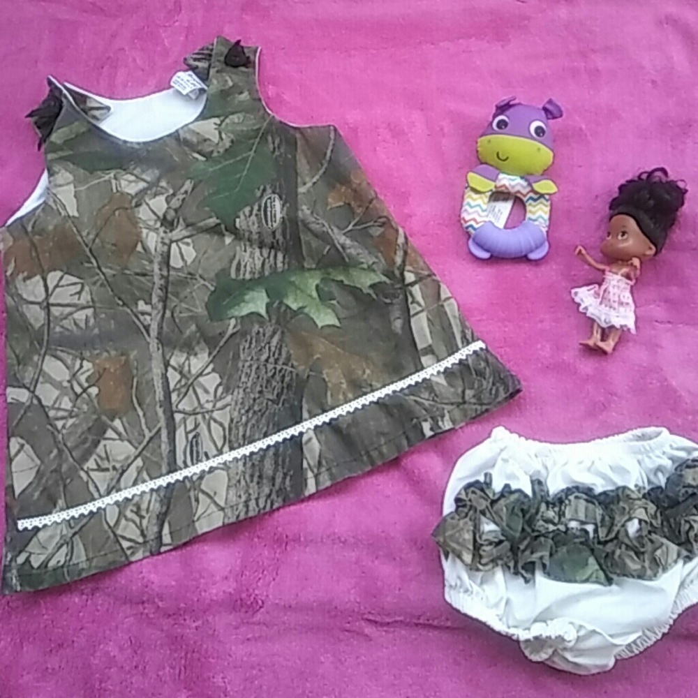 Camo baby dress w/ bloomers