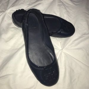 Tory Burch navy flat
