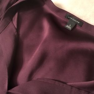Ann Taylor Plum blouse - Size Small