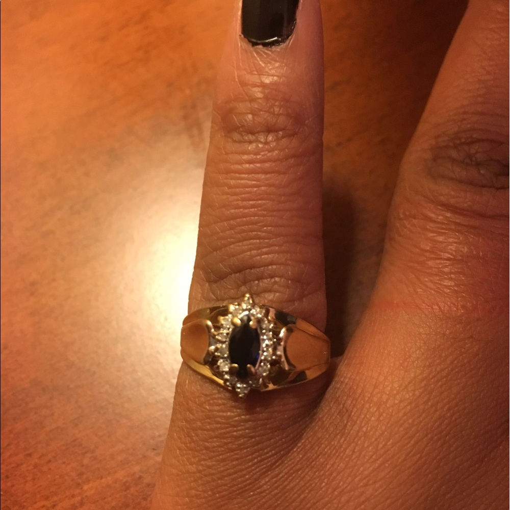 Genuine sapphire ring---not lab created