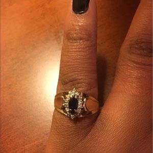 Genuine sapphire ring---not lab created